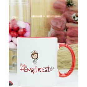 Hediyelen Diyaliz Hemşiresi Kırmızı Kupa Bardak
