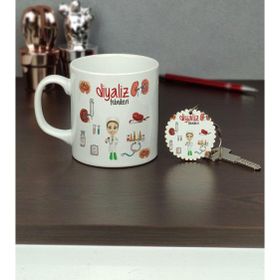 Hediyelen Diyaliz Teknikeri Kupa Bardak ve Anahtarlık Set