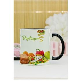 Hediyelen Diyetisyen Siyah Kupa Bardak