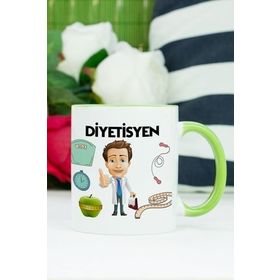 Hediyelen Diyetisyen Yeşil Kupa Bardak
