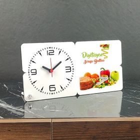 Hediyelen Diyetisyene Hediye 002 Ahşap Masa Saati