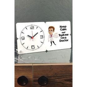 Hediyelen Doctor Ahşap Masa Saati