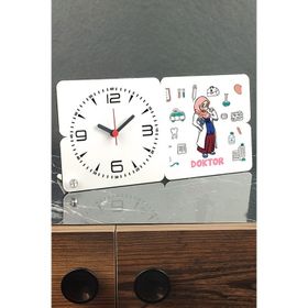 Hediyelen Doktor Hediye Ahşap Masa Saati
