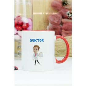Hediyelen Doktor Kırmızı Kupa Bardak