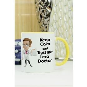 Hediyelen Doktor Sarı Kupa Bardak