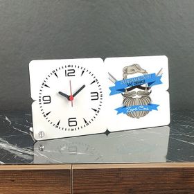 Hediyelen Dünyanın En Iyi Saç Dehası Ahşap Masa Saati