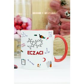 Hediyelen Eczacı Kırmızı Kupa Bardak