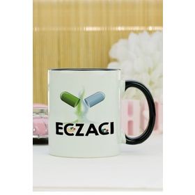 Hediyelen Eczacı Siyah Kupa Bardak
