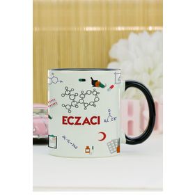 Hediyelen Eczacı Siyah Kupa Bardak