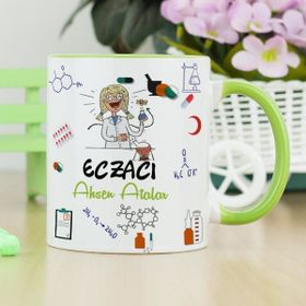 Hediyelen Eczacı Yeşil Kupa Bardak
