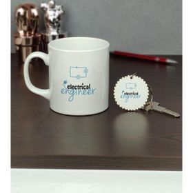 Hediyelen Electrical Engineer Kupa Bardak ve Anahtarlık Set