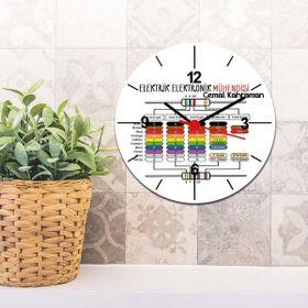 Hediyelen Elektrik Elektronik Mühendisi Duvar Saati