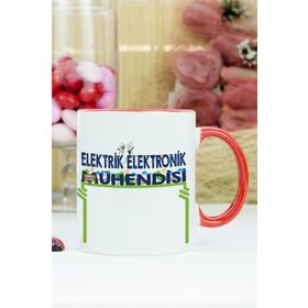 Hediyelen Elektrik Elektronik Mühendisi Kırmızı Kupa Bardak