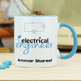 Hediyelen Elektrik Elektronik Mühendisi Mavi Kupa Bardak