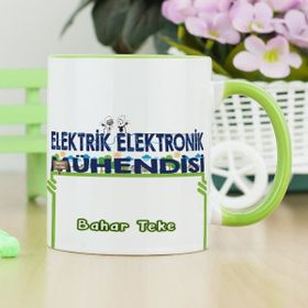 Hediyelen Elektrik Elektronik Mühendisi Yeşil Kupa Bardak