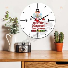 Hediyelen Elektrik Öğretmeni Duvar Saati