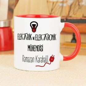 Hediyelen Elektrik Ve Elektronik Mühendisi Kırmızı Kupa Bardak