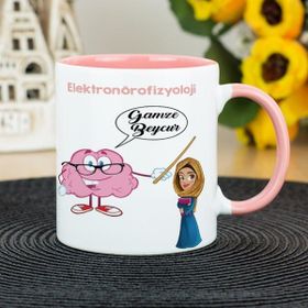 Hediyelen Elektronörofizyoloji Pembe Kupa Bardak