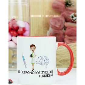 Hediyelen Elektronörofizyoloji Teknikeri Kırmızı Kupa Bardak