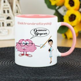 Hediyelen Elektronörofizyoloji Teknikeri Pembe Kupa Bardak