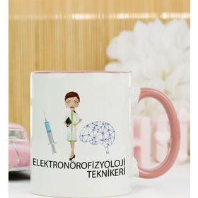 Hediyelen Elektronörofizyoloji Teknikeri Pembe Kupa Bardak