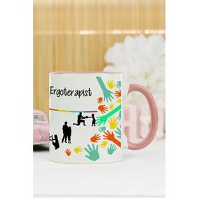 Hediyelen Ergoterapist Pembe Kupa Bardak