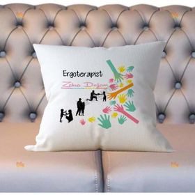Hediyelen Ergoterapist Pembe Tasarım Duvar Saati