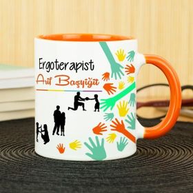 Hediyelen Ergoterapist Turuncu Kupa Bardak