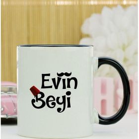 Hediyelen Evin Beyi Siyah Kupa Bardak