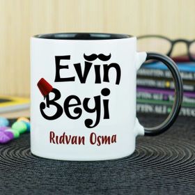 Hediyelen Evin Beyi Siyah Kupa Bardak
