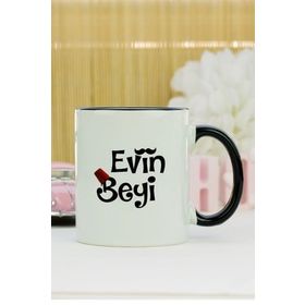 Hediyelen Evin Beyi Siyah Kupa Bardak