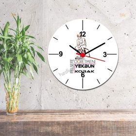 Hediyelen Felsefe Öğretmeni Düşünen Adam Duvar Saati