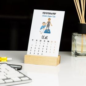 Hediyelen Fizyoterapist Erkek Figür Duvar Saati