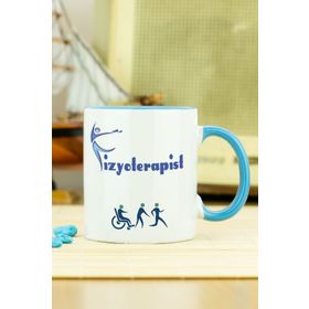 Hediyelen Fizyoterapist Mavi Kupa Bardak