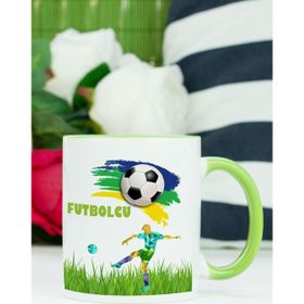 Hediyelen Futbolcu Yeşil Kupa Bardak
