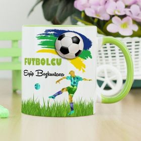 Hediyelen Futbolcu Yeşil Kupa Bardak