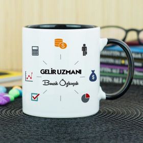 Hediyelen Gelir Uzmanı Siyah Kupa Bardak