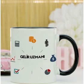 Hediyelen Gelir Uzmanı Siyah Kupa Bardak
