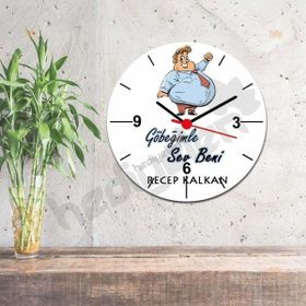 Hediyelen Göbeğimle Sev Beni Duvar Saati