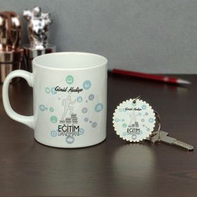 Hediyelen HDYLN138EGITIMDAHTKP Eğitim Danışmanı Kupa Bardak ve Anahtarlık Set