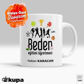 Hediyelen HDYLN24BEDEN Beden Eğtimi Öğretmeni Kupa Bardak