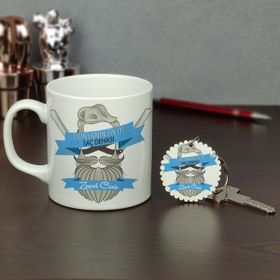 Hediyelen HDYLN276KUAFORAHTKP Dünyanın En Iyi Saç Dehası Kupa Bardak ve Anahtarlık Set