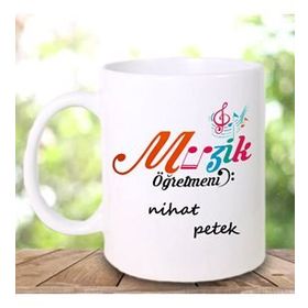 Hediyelen HDYLN344MUZIK Müzik Öğretmeni Kupa Bardak