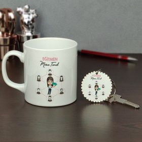 Hediyelen HDYLN58EGITMENAHTKP Eğitmen Kupa Bardak ve Anahtarlık Set