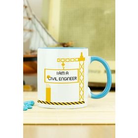 Hediyelen HDYLNMV249INSAAT I Am A Civil Engineer Kupa Bardak Mavi