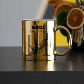 Hediyelen HDYLNSR154EMEKLI Emekli Kupa Bardak Sarı