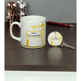 Hediyelen HDYLNSR249INSAAT I Am A Civil Engineer Kupa Bardak Sarı