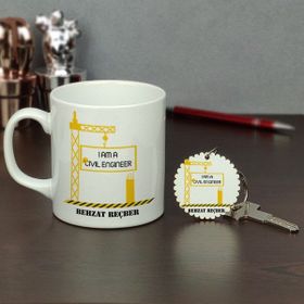 Hediyelen HDYLNSR249INSAAT I Am A Civil Engineer Kupa Bardak Sarı