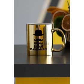 Hediyelen HDYLNSR5BABA Sarı Benim Babam Kahraman Kupa Bardak