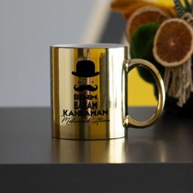 Hediyelen HDYLNSR5BABA Sarı Benim Babam Kahraman Kupa Bardak